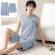 PALANDO PAJAMAS POUR HOMMES POUR SUMBRE CORTON PURS COPE SEPLEST SHORTS LA TAILLE DE LA LA LA LA LA LA LA LA LA LA LA MAISON DES VENDEMENTS SUMBRÉE MENSELLEMENT 13657 [Coton pur, adapté à la peau et respirante] L [suggéré pour 100-120 Jin [Jin est égal à 0,5 kg] usure]