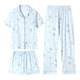 S.SOFEA玉桂狗短袖家居服可爱卡通少女薄款三件套 套KK14122# 185 2XL【建议135-150斤】