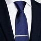 Men's silver tie clip, business formal wear, simple wedding men's and women's pins, Korean style security tie clip, fashionable 1 pack [random style]