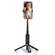 Zhiguozhe [Intégration cachée] Stick Stick Triple Phone Stand Small and Portable Travel Artefact 360 degre Rotation Anti-Shake Tre-Shake Tre-Axis Gimbal et Shooting Multi-fonction