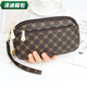 Yunluo Fashion Chinese Valentine's Day Women's Long Wallet Temperament Women's Bag Hand-carrying Clutch Bag Simple Coin Purse Clutch Bag Mobile Phone Bag Black
