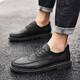 
Red Dragonfly (RED DRAGONFLY) 2025 autumn new style of Brock leather shoes trendy men's shoes men's casual shoes Korean style British style shoes men's H9902 black 38