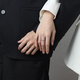 AIF Polaris 999 foot silver couple ring female couple pair ring Zhong Jiujiu birthday gift for girlfriend to give boyfriend Polaris couple pair ring + gift box/Seven warehouse delivery