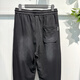 
FR.YH.ZH Manverdini 2025 Spring 16820 Fashion Trendy Men Fashion Fashion Washing Cotton Sports Knitted Leisure Pants Black XL