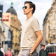 Mr. Bu's exquisite V-neck knitted short-sleeved t-men 2025 summer solid color cool skin-friendly short-sleeved AT12119 Yami Apricot M (170)