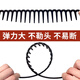 Tang Funi Men's Hairband Boys' Toothed Headband Face Wash Hairband Clip Invisible Sports Pressure Hair Hole Back Hair Cannot Hold Your Head Black