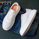 Mick Owen Mick Owen Männer atmungsaktiv 2025 Neues koreanisches Stil Trendy weiß dicke Sohle lässiges Mesh niedrige kleine weiße Schuhe 5155 Weiß 38