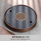 Shangyanfang natural black gold stone tea tray household round kung fu tea set tray water storage small tea table tea sea