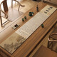 Chinese-style table flag tea mat tea table Zen tea mat long strip diatom mud water absorption quick-drying tea table mat thermal insulation mat Lanting Collection - NF-12049 30*200cm moisture-proof and mildew-proof