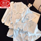Langsha Bingsi Pajamas for women 2025 new summer short-sleeved shorts sweet girl's home clothes give her bestie birthday gifts. Short-sleeved/shorts-breaking ice blue 13563 XL (115-130Jin[Jin equals 0.5 kg])