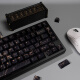 Miaopu Le black marble mechanical keyboard keycap set PBT five-sided thermal sublimation original height adaptation 6187, etc. Small full set