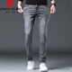 
Pierre cardin 2025 new men's jeans autumn and winter plus velvet thickened slim feet black casual long trousers men's trousers knitted 1048 black 30 [116-120Jin[Jin equals 0.5 kg]]