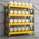 Chunxu Storage Shelf Storage Shelf Warehouse Thickened Multi-layer Storage Shelf Home Basement Display Storage Layer Shelf Black and Yellow Four-layer Main Rack [Real Load Bearing Is Not Failed] [880KG] 200*60*200 Industrial in Storage