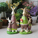 
Creative old cute rabbit resin crafts desktop cafe shop living room home decoration ornaments A7-15920