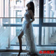 Xuan Tuya's banquet-feel evening dress is super fairy, high-end, light luxury, niche host, elegant lady going out, welcome gauze long dress, white M