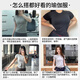 Free sports short-sleeved women's summer running speed drying T-shirt slim yoga clothes top Pilates training fitness clothes
