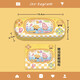 Cute round glasses box portable women's anti-pressure and fall eye box high-value game machine puppy kibbean round glasses box free mirror cloth-game machine sponge