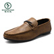 Woodpecker printemps respirant des chaussures pour hommes résistantes à l'usure antidérapante 2025 Nouveaux chaussures de bonnet paresseuses pour hommes
