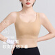 Odifen's big breasts show small underwear anti-sagging sports bra without steel rings, invisible and traceless liquid foundation, beautiful vest, ties