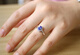 Lierui Natural Purple Blue Tanzanite Women's Ring Clean Shiny Wedding Ring 18K Gold Diamond Gift to My Girlfriend No. 10