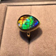 Jinqi Canadian new other/other natural crystal/semi-precious stone 501-800 yuan gold ring ammolite stone ring