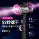 Huafuni Mipin Universal Hair Dryer Home Silent Negative Ion High Power Does Not Hurt Hair 3000 High-Speed Hair Dryer Hair Salon High Wind Star Gray Purple 3000W Smart + Negative Ion Frequency Conversion