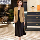 Yiya Lusa Professioneller Frauenanzug für Frauen Frühling und Sommer Neuer Freizeitanzug für Frauen High-End-kleine Jacke für Frauen 9711-1 Single-Stück schwarzer Anzug S