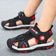 
Changxiang Huili 2025 new summer boys sandals soft sole bag toe anti-kick children's beach shoes soft sole male student sandals 9905 Guyue Blue 29 inner length 18.5cm