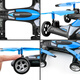 Modèle de légende du domaine Star Aircraft Remote commande Aircraft Drone Land and Air Dynamics Charge Quadcopter Remote Control Car Children's Boy Toy Small Blue [Édition haut de gamme personnalisée + Mode Land and Air Dual Mode] Single Electric [30 jours de jeu Bad / Lifetime Garantie]