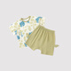 
Bali pig boy summer suit 2025 new baby short-sleeved big butt pants two-piece summer infant and toddler clothes children's suit cute pets: Forest Green 90