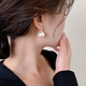 Yican Shijia Zhengyuan Imitation Pearl Earrings for Women, Simple and High-end Earrings 2025 New Hot Style and Versatile Earrings Zhengyuan Pearl Earrings-14mm