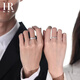 HR Helena Light Luxury Genuine Couple Rings Token Rings Men's and Women's Rings Birthday and Anniversary Gifts for Girlfriends Xinghe Couple Rings Live-Brand Limited Gift Box