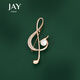 Jay musical note brooch, female corsage pin, decorative jewelry, birthday gift for mother, mother-in-law, elders