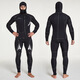 Vinoya 5mm thickened diving suit men's split warm snorkeling and cold-proof deep diving equipment long-sleeved swimsuit women 1049 split 5mm black M