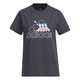 阿迪达斯 （adidas）短袖T恤女装夏季新款印花Logo运动服卡通熊猫图案休闲圆领衫 IP3937深灰 S