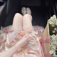 荣西图（RONGXITU）法式挂脖连衣裙夏日甜美小个子度假氛围感裙子 粉色*761 L
