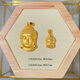 Shaoyu Yisheng 999 Pure Gold Buddha Head Pendant Gold Necklace Female Tathagata Buddha New Valentine's Day Gift for Girlfriend Gold Buddha Head Necklace + Yellow Braided Rope About 1.6