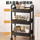 Zhuobo floor-standing storage rack trolley living room storage rack snack rack storage rack kitchen shelf SJ17 white 3-layer