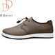 DDeiet brand men's shoes new trendy retro business casual all-match sneakers men's genuine leather soft-soled leather shoes men's khaki brand men's shoes 41 (255mm) leather shoe size