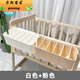 Cuna de almacenamiento colgante colgante Cesta colgante Bolsa de pañales Cabeza de la cama colgante Caja de almacenamiento de partición de la cama [5 piezas de particiones Ajustable] White