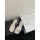 S.Sofea Nischen -Design -Gurte Römische Schuhe Fee Wind Open Toe Niedrige Fersen Sandalen für Frauen für Sommer x679 Schwarz 35