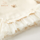 Banxidi Girls Sweatshirt Spring and Autumn 2025 New Fashionable Children's Autumn Tops Children's Clothing Baby Pullover Clothes Autumn Beige 110