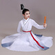 Zhexiang Hongming Youth Children's Performance Kleidung Bühnenbühne Tanzkleidung Tanz Kleidung junger Leute Zhi Rezitation Hanfu Klassische chinesische Stil Kleidung + Schuh Cover + Kopfkrone 130 Empfohlenes Gewicht 4858 Jin [Jin gleich 0,5 kg]
