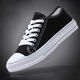 Chaussures en toile pour hommes pour hommes Chaussures de planche noires tendantes Chaussures décontractées Chaussures en tissu bas pour hommes Chaussures de planches Chaussures en toile F2 Black Men 41