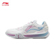 Li Ning (LI-NING) ground flying 3 LITE badminton shoes 2025 new competition training wide last sports shoes wear-resistant and comfortable AYTV003-1 standard white wide last 42 (265mm) 9