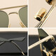 Saint Laurent (YSL) Neue Sonnenbrille, männliche Pilot -Sonnenbrille für männliche Piloten, Frauenfeiertagsgeschenk SL653 003