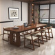 Storytelling solid wood large long desk simple modern living room learning reading writing table home office desk work table long table prince chair