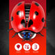 Elektrische Fernbedienungskontrolle Ladybug -Spielzeug Kinder -Internet -Promi Simulation Streicheinführung und Bewegung Insekten Reptilien Animal Boy und Girl Classic Version - Fernbedienung Fly Blue Blue 9921+ Schrauben Deluxe -Version mit weiteren 36 Elektronik
