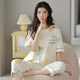 Modal 2025 pijama para mujeres en verano algodón puro puro Los pantalones cortados se pueden usar en el exterior dulce e informal de algodón de algodón gris oscuro YZ968 (pantalones cortos) 9855 color de imagen l 95-115Jin [Jin equivale a 0.5 kg] desgaste