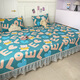 
Yalu tatami bed cover new pure cotton all-season universal rural large kang cover special anti-slip cotton sheet bed skirt K687 (2 meters + sag 40 cm)*3.8 meters